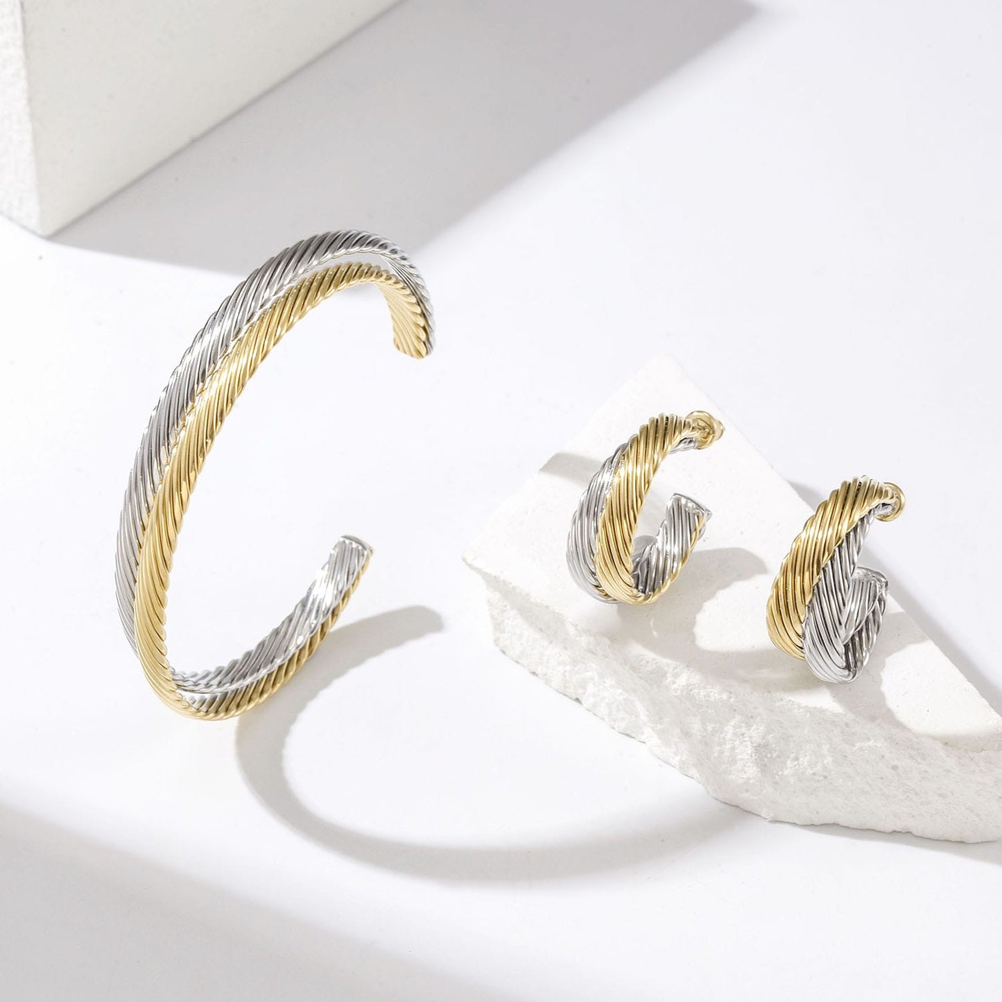 Two Tone Twisted Cuff
