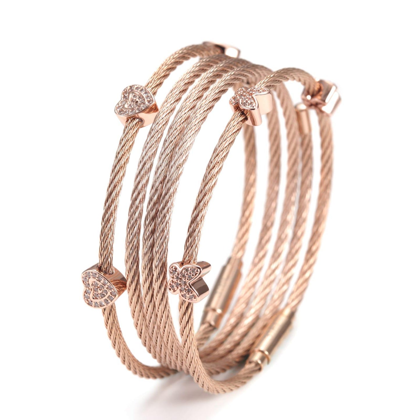 Sleek Cable Wire Wrap Bracelet