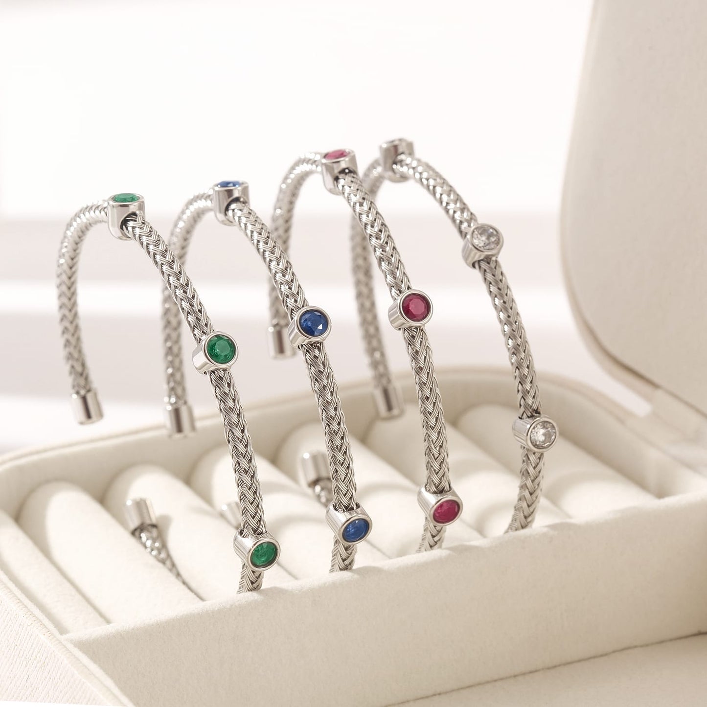 Braided Gemstone Bracelet