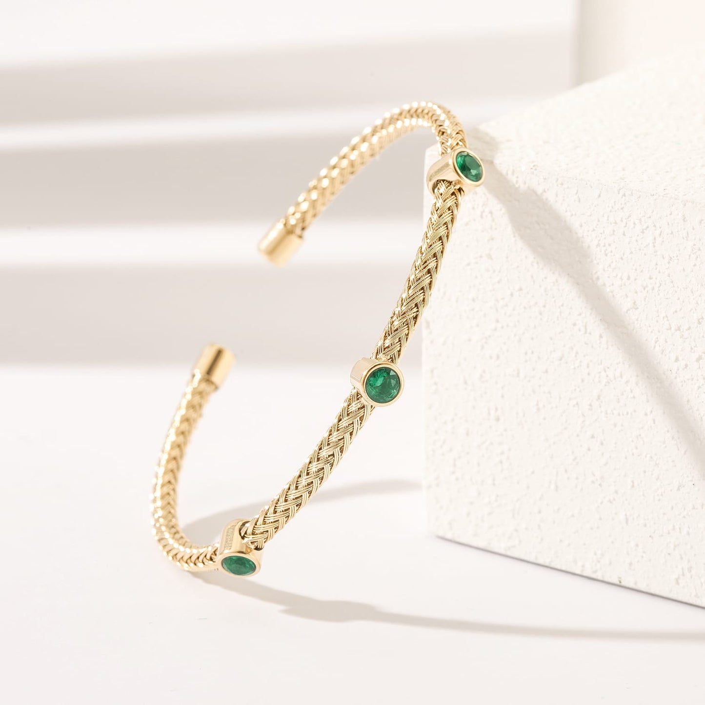 Braided Gemstone Bracelet