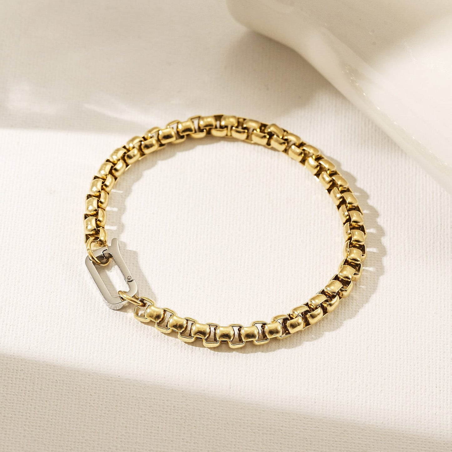 Two Tone Chain Bracelet