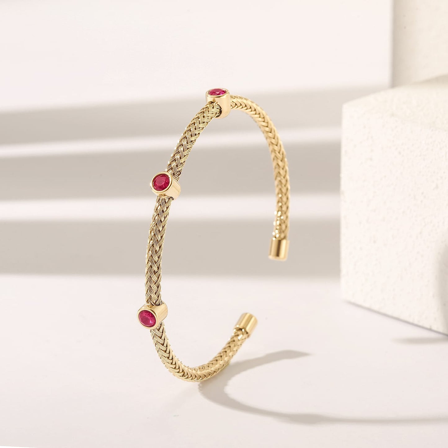 Braided Gemstone Bracelet