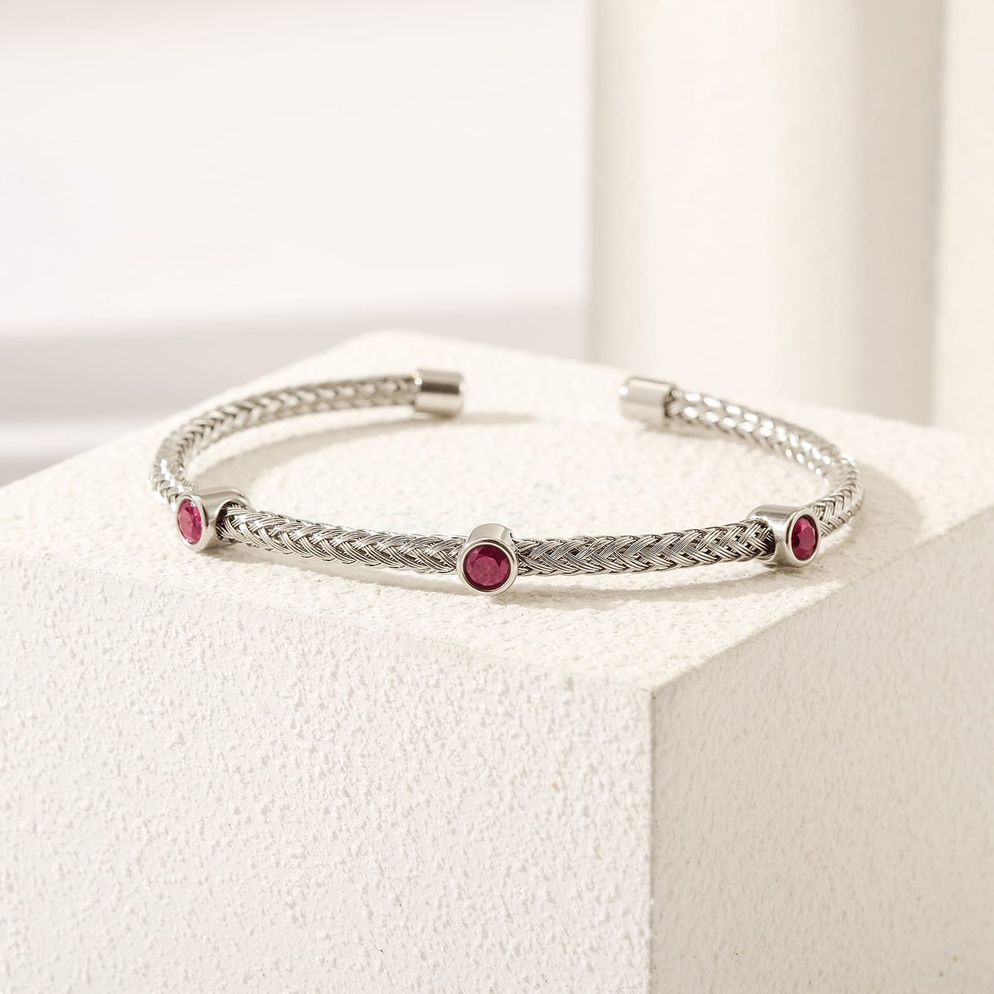 Braided Gemstone Bracelet