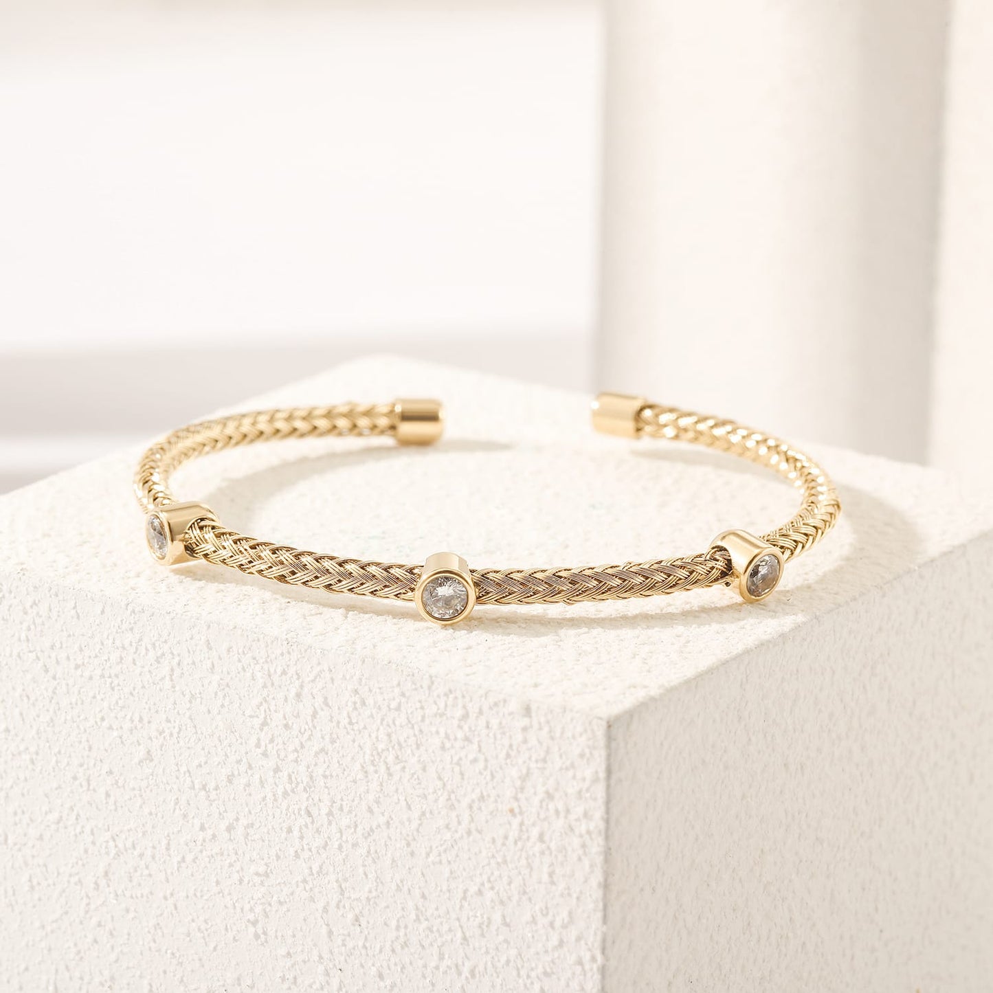 Braided Gemstone Bracelet