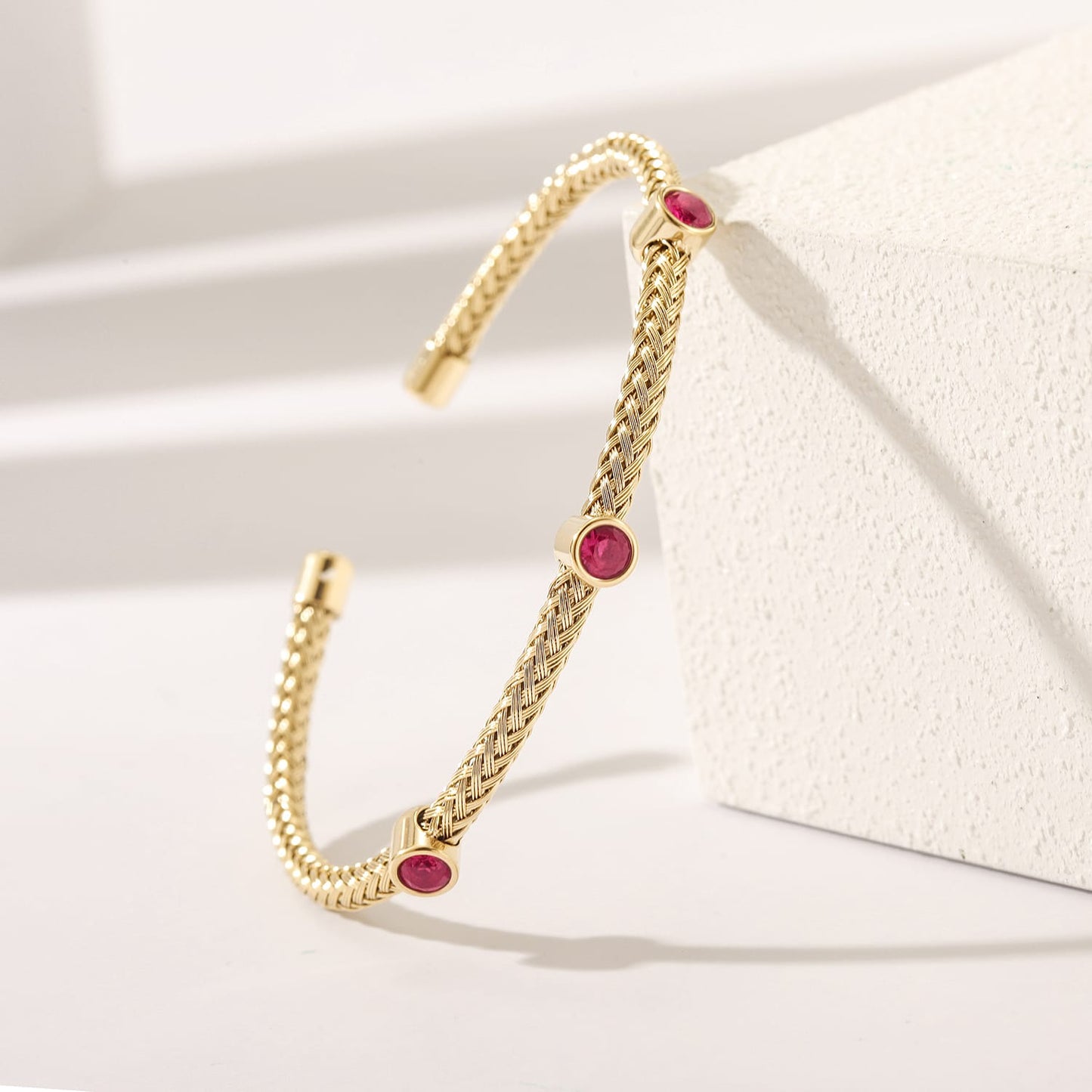 Braided Gemstone Bracelet