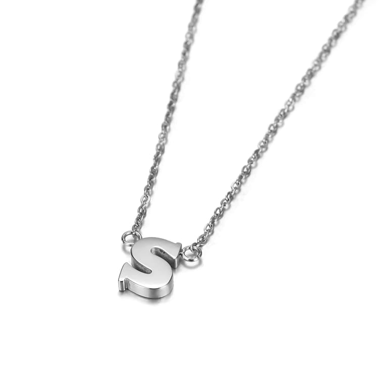 Small Initial Necklace