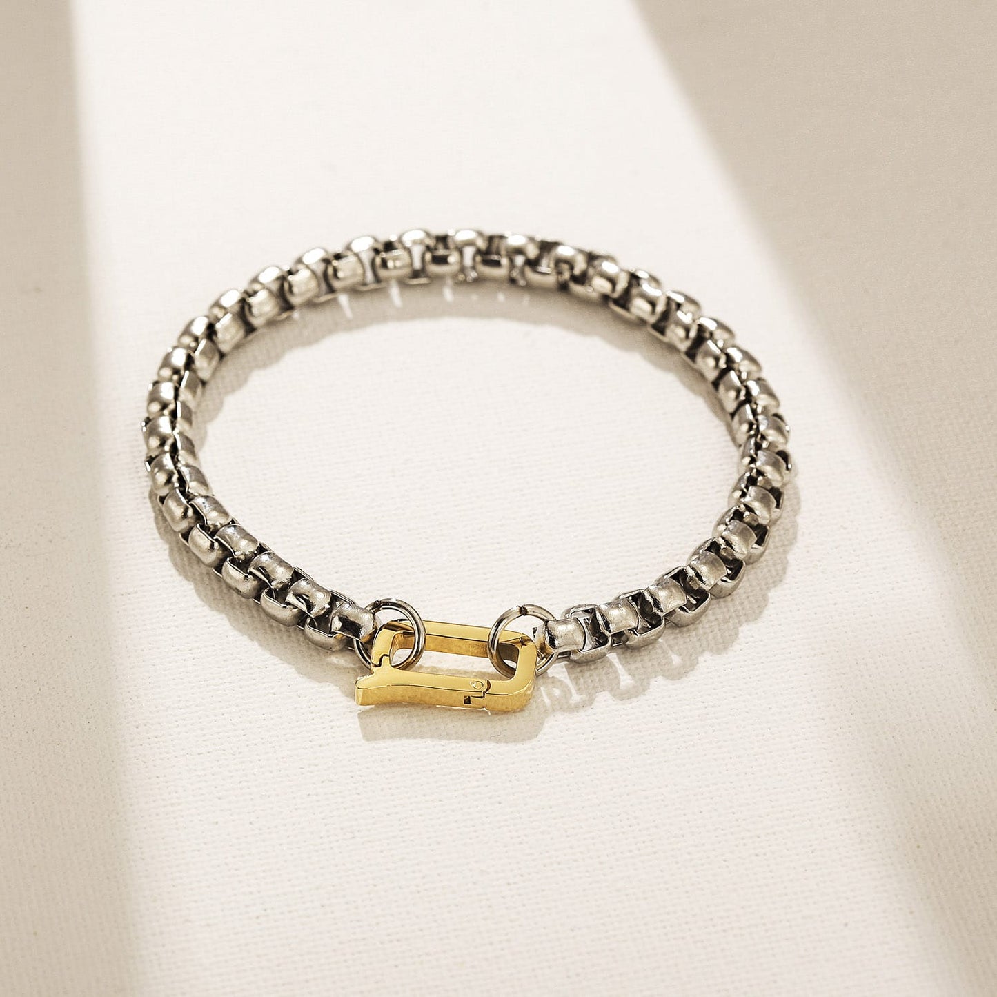Two Tone Chain Bracelet