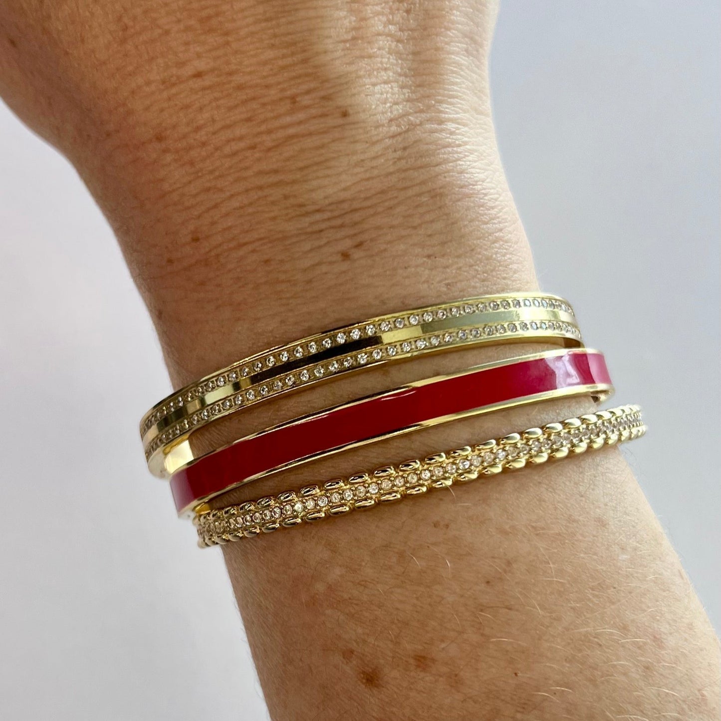 Double Pave Bangle