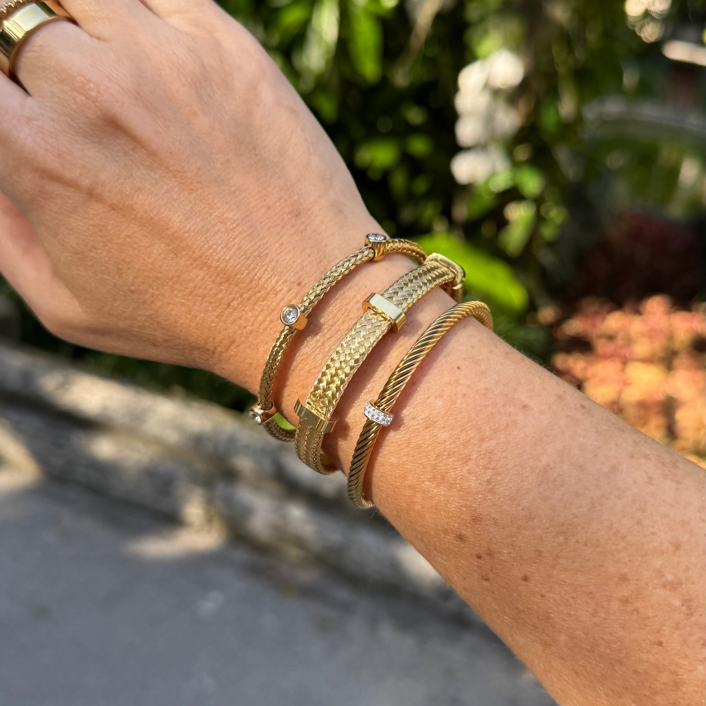 Braided Gemstone Bracelet
