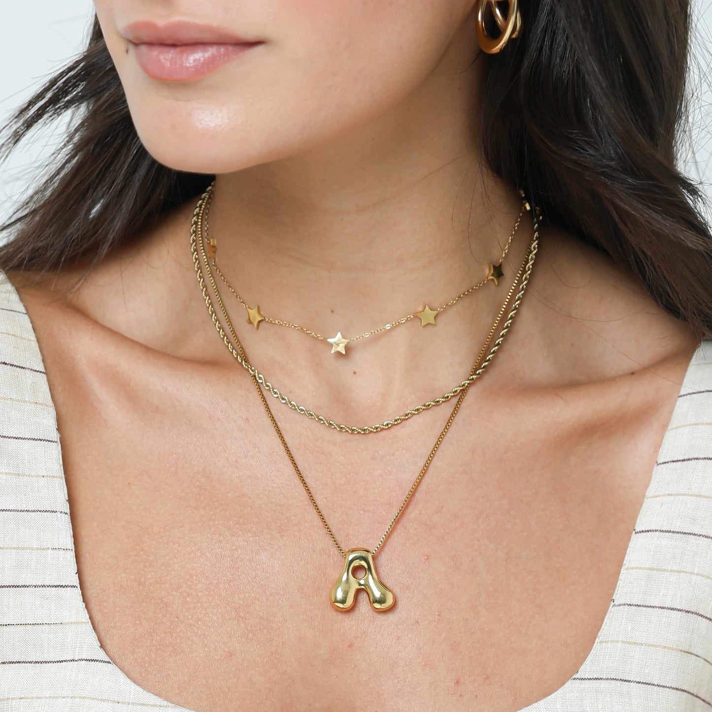 Balloon Initial Necklace