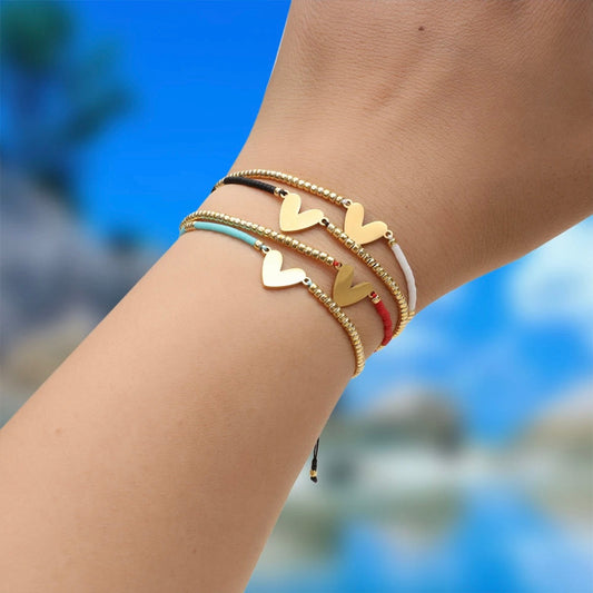 Gold Heart Bracelet