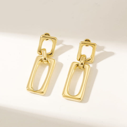 Square Link Earrings