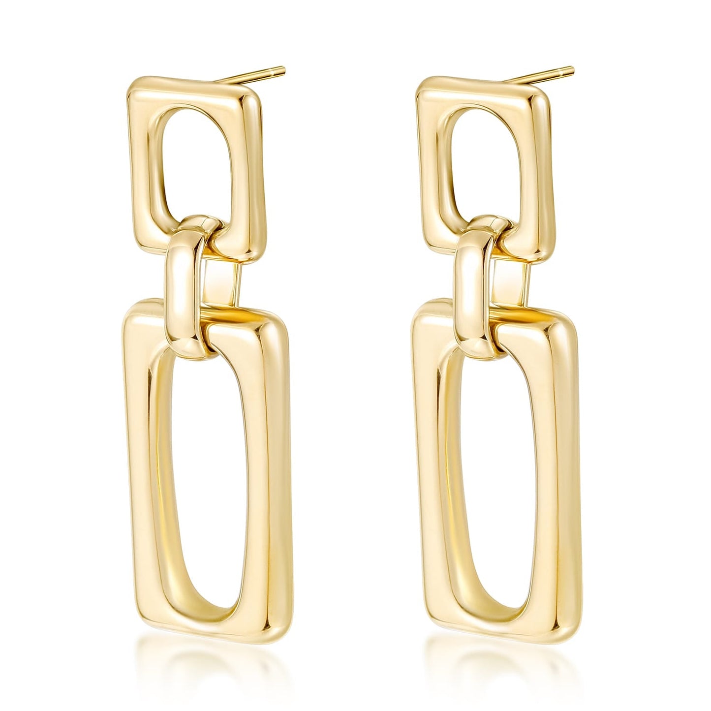 Square Link Earrings