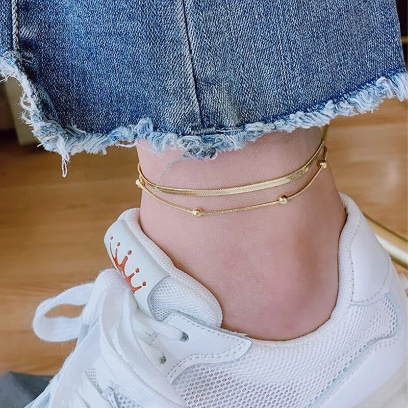 Double Chain Anklet