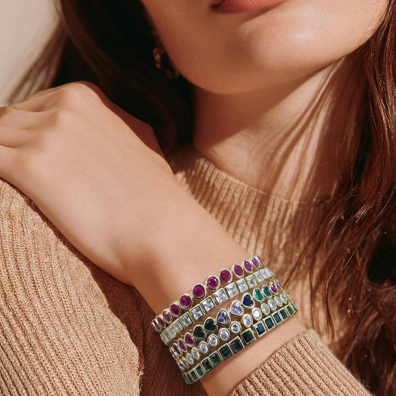 Large Tennis Bracelet