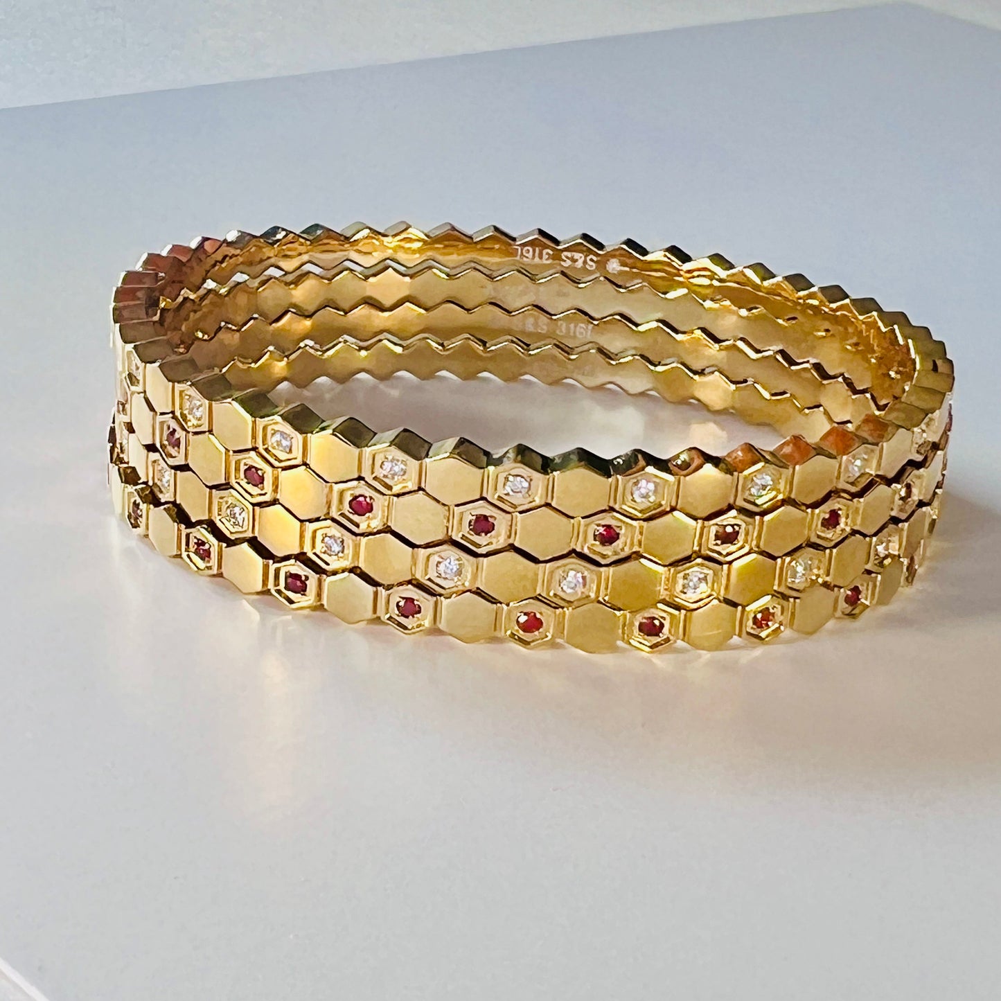 Golden Hive Bangle