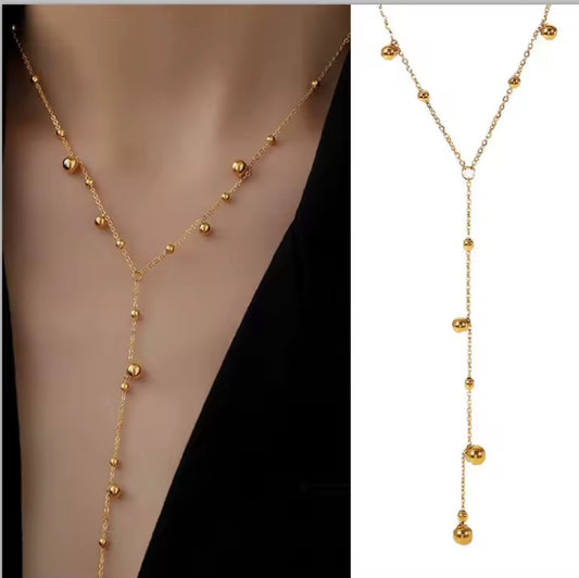 Raindrops Lariat Necklace
