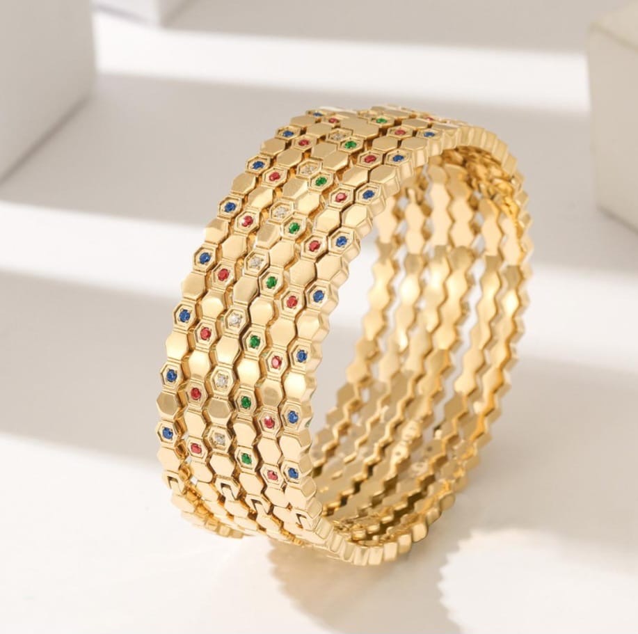 Golden Hive Bangle