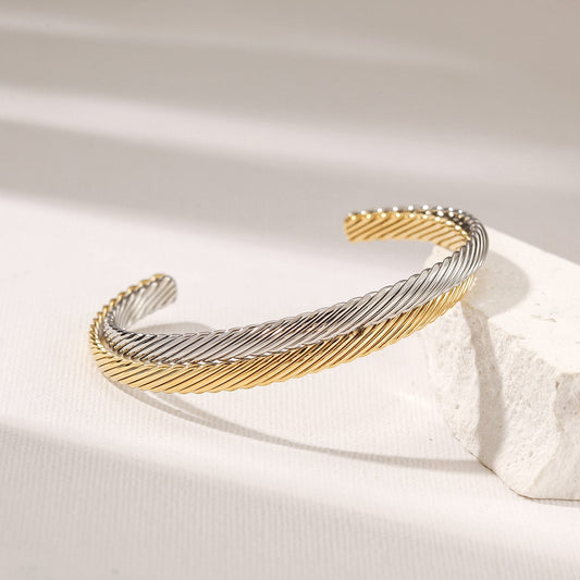 Two Tone Twisted Cuff