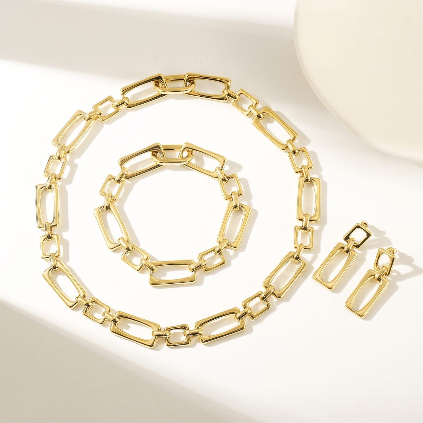 Bold Square Chain Necklace