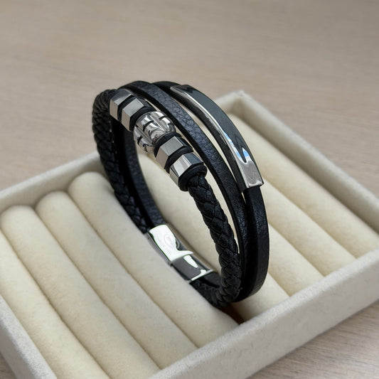 Triple Leather Bracelet