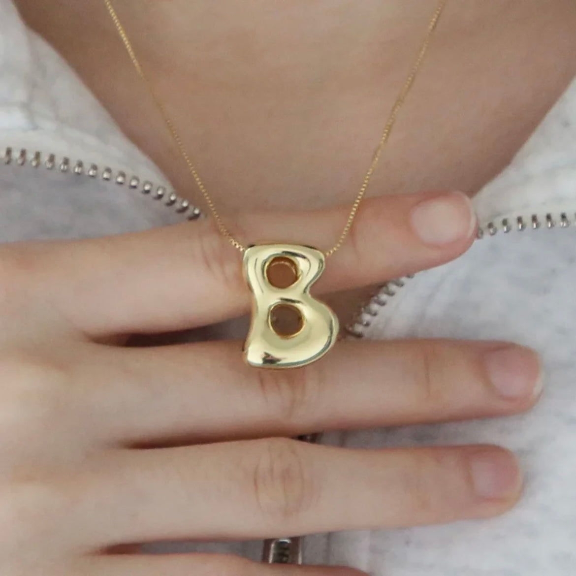 Balloon Initial Necklace