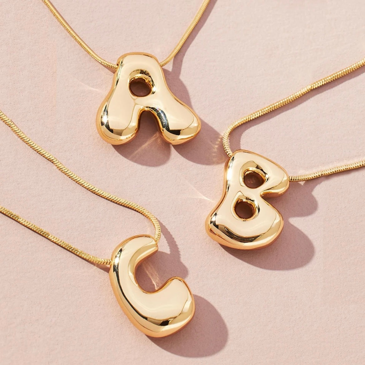 Balloon Initial Necklace