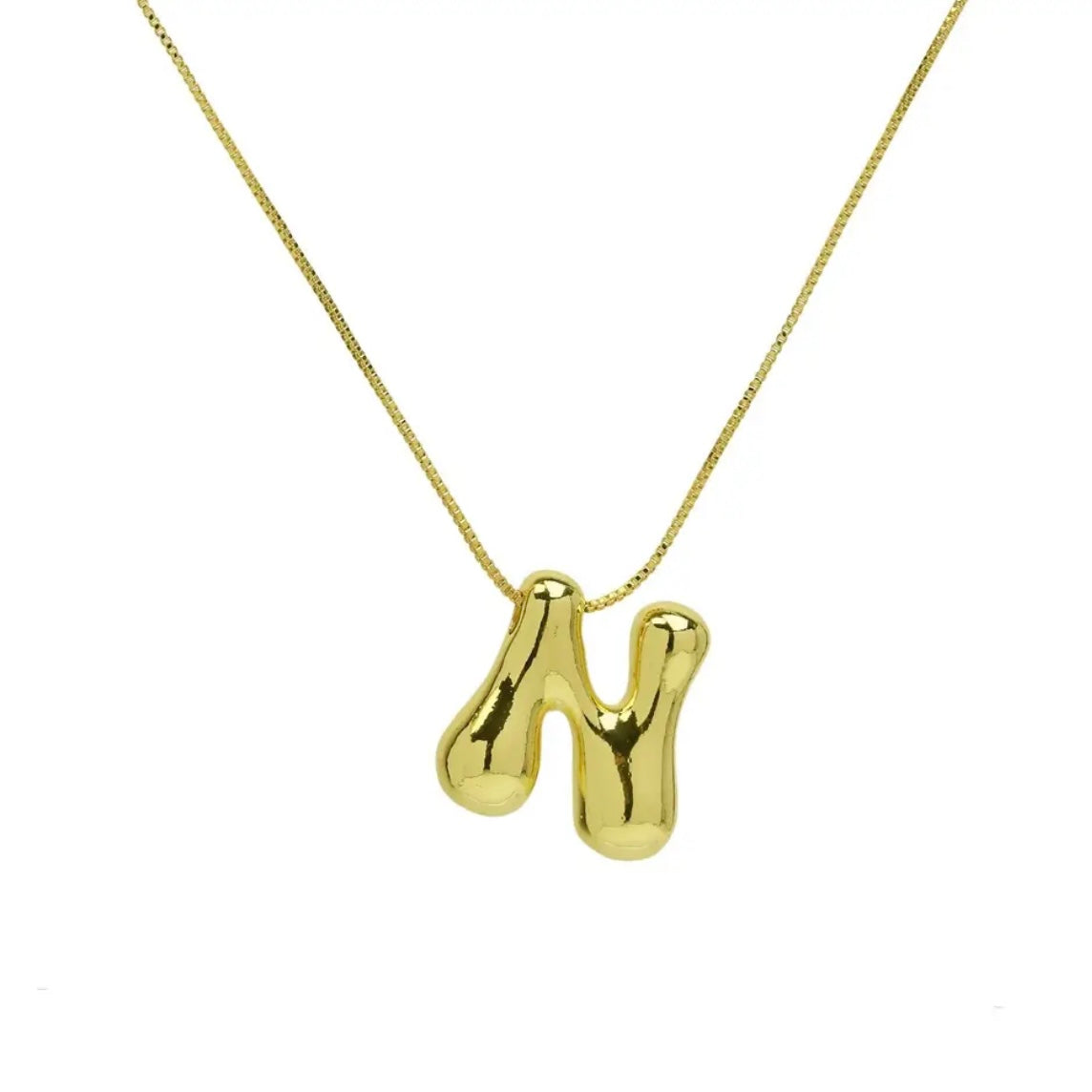 Balloon Initial Necklace