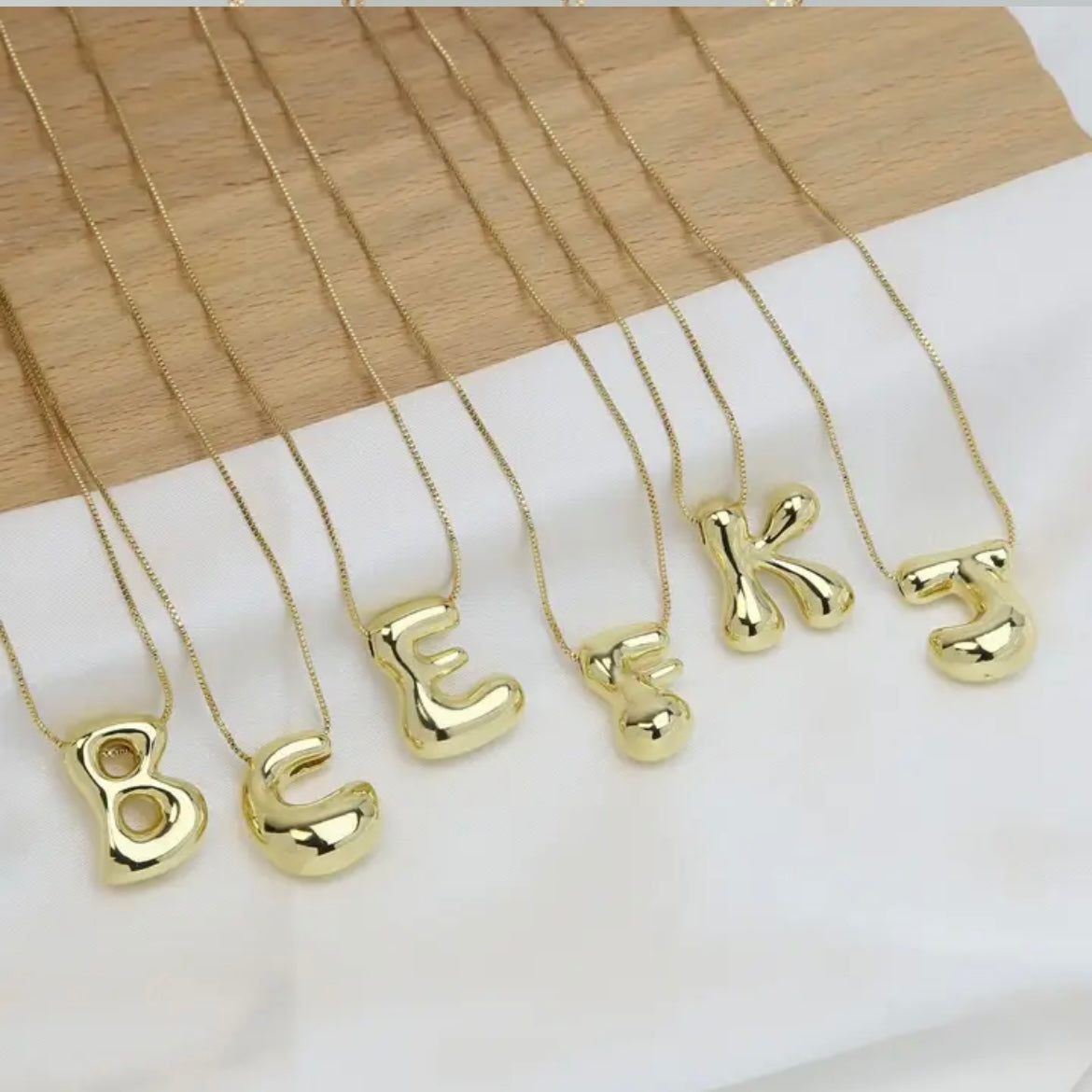 Balloon Initial Necklace