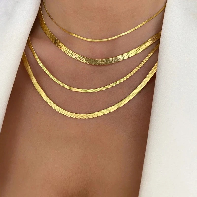 Gold Snake Chain Necklace