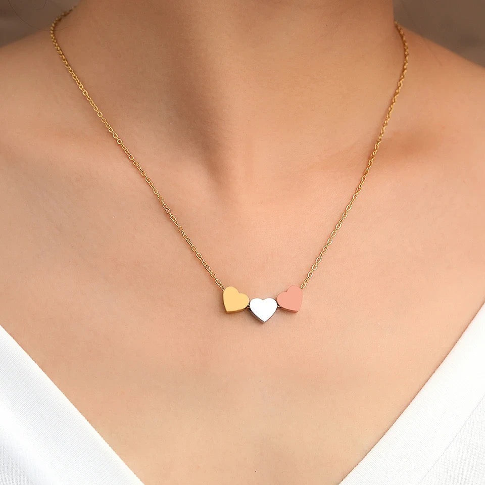 Triple Heart Necklace