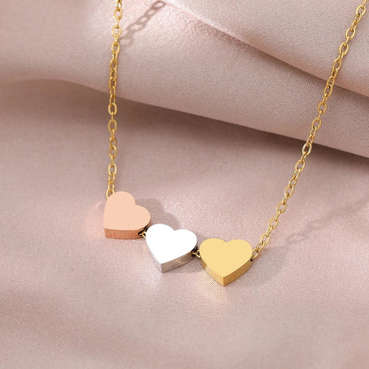 Triple Heart Necklace