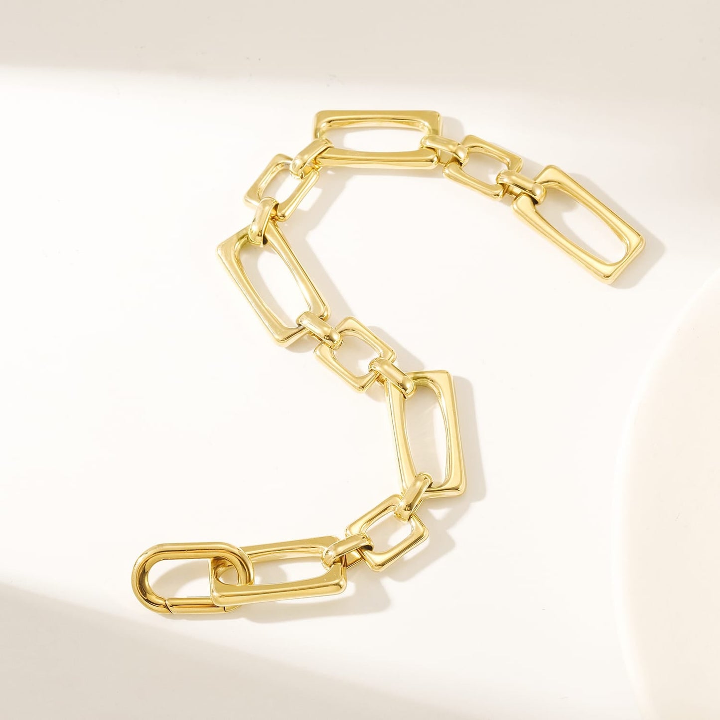 Bold Square Chain Bracelet