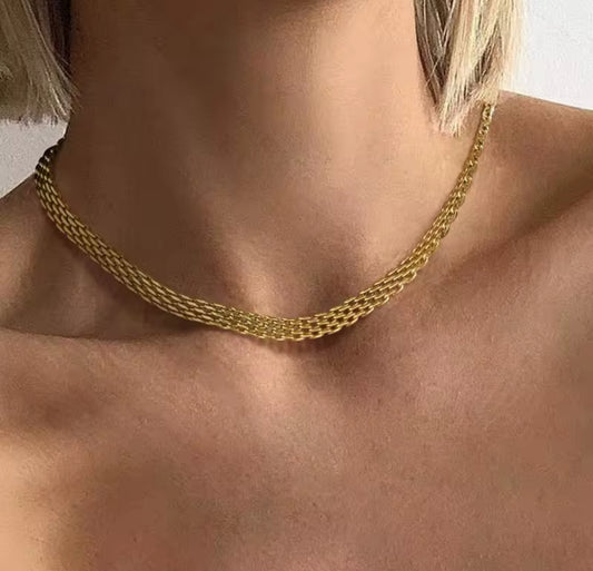 Golden Weave Necklace