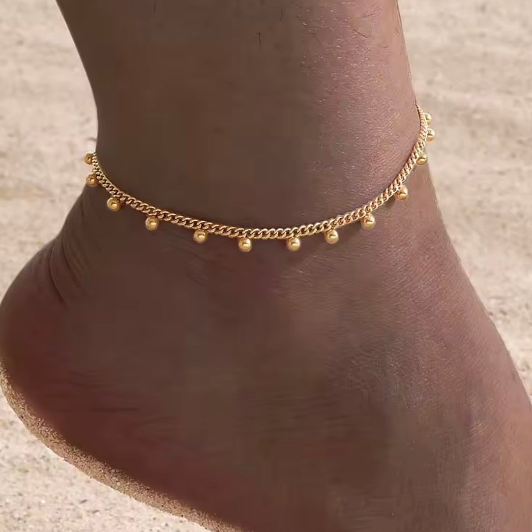 Golden Drop Anklet