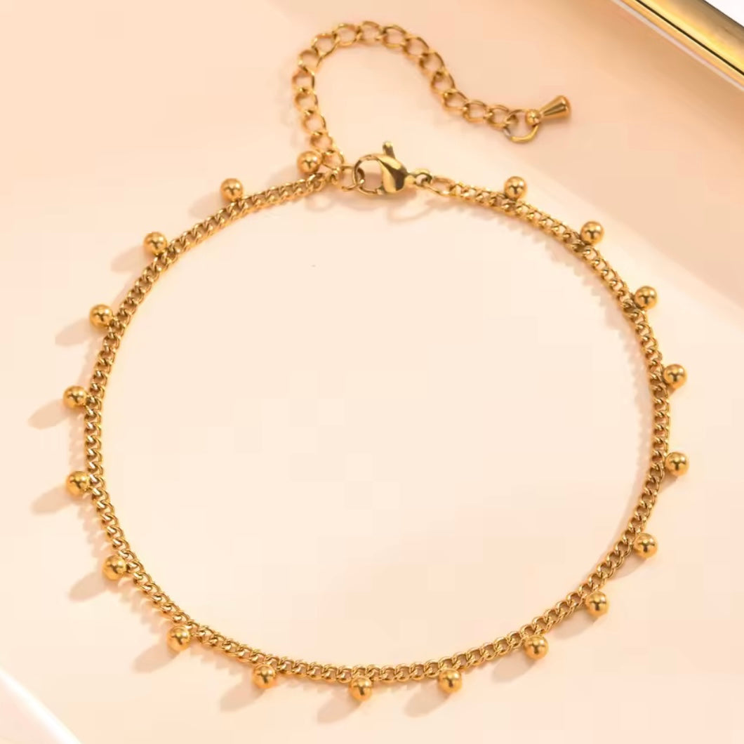 Golden Drop Anklet