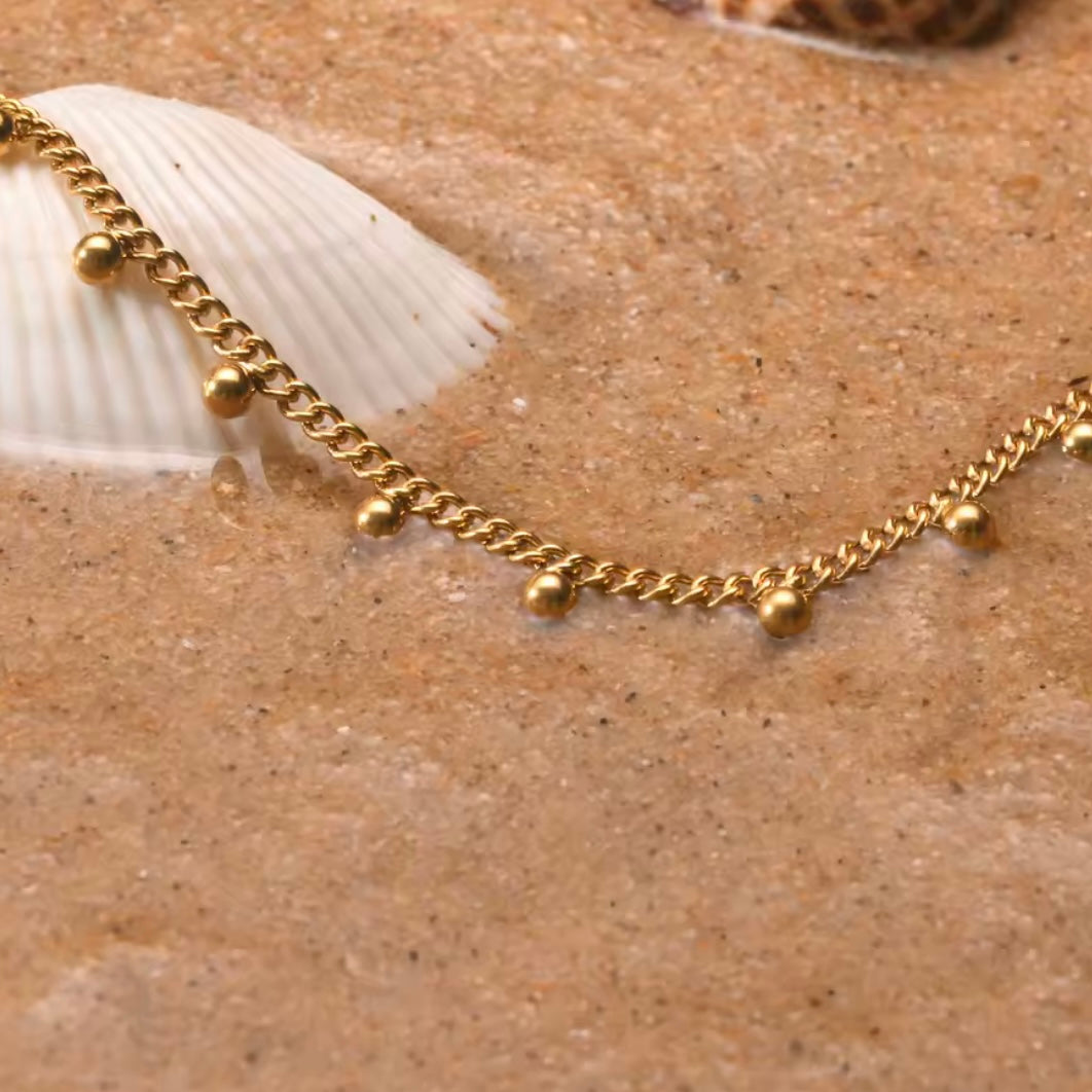 Golden Drop Anklet