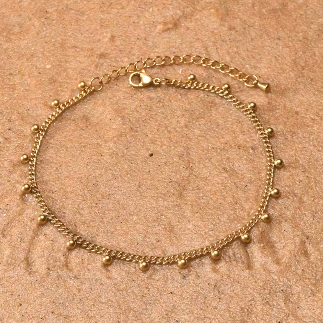 Golden Drop Anklet