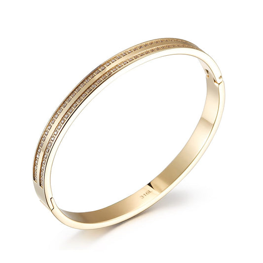 Double Pave Bangle