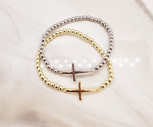 Flat Cross Bracelet