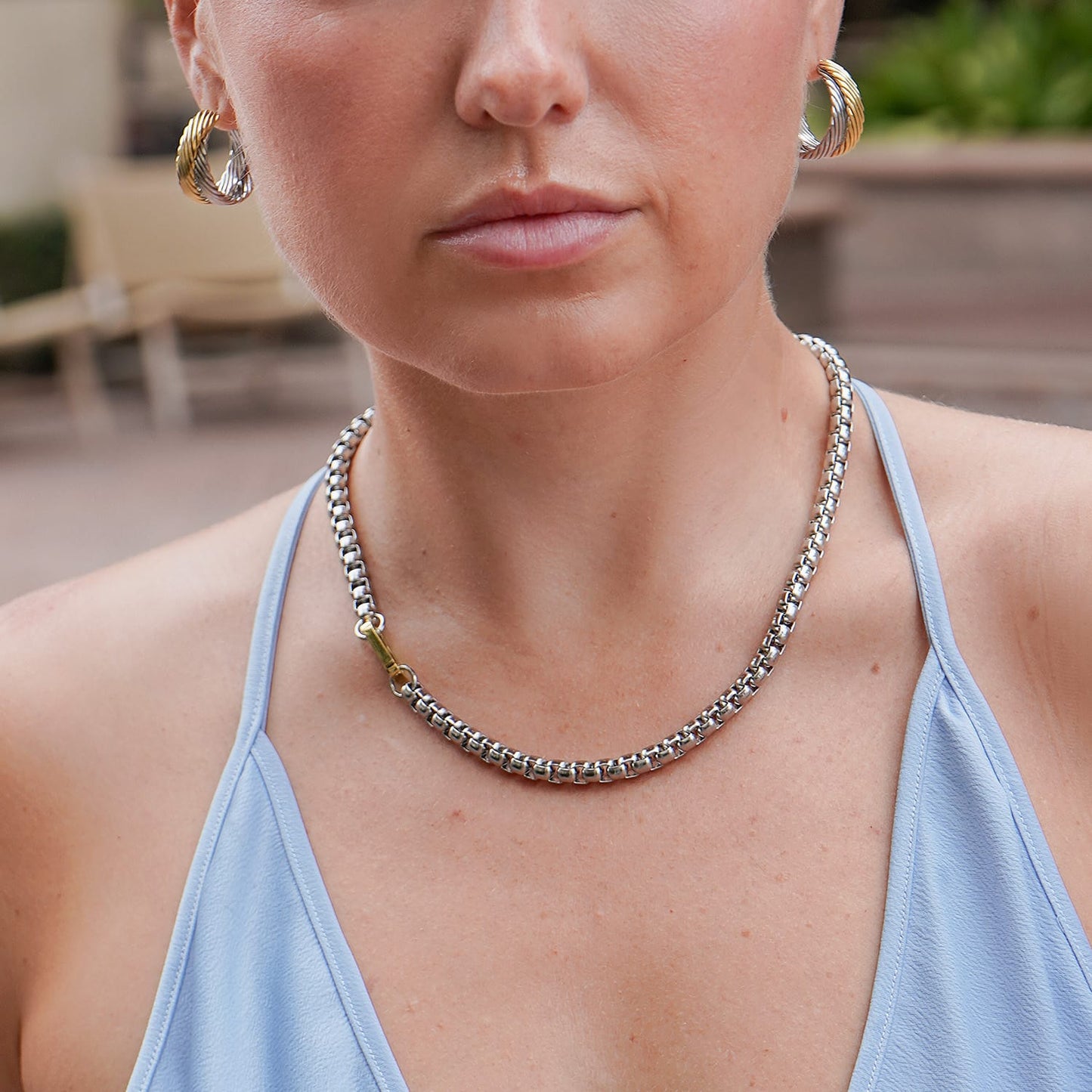 Two Tone Chain Necklace